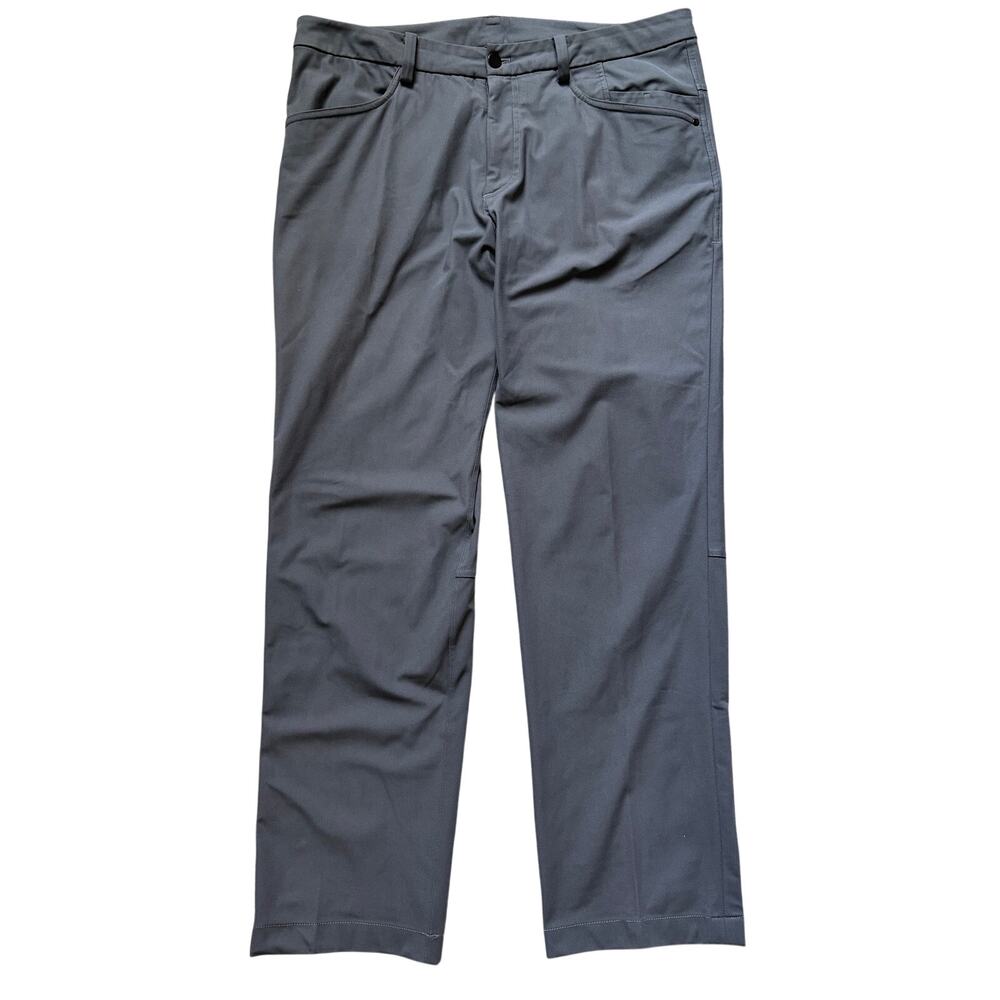 Lululemon Mens Commission Pants Classic Fit Gray 36x31 Office Golf